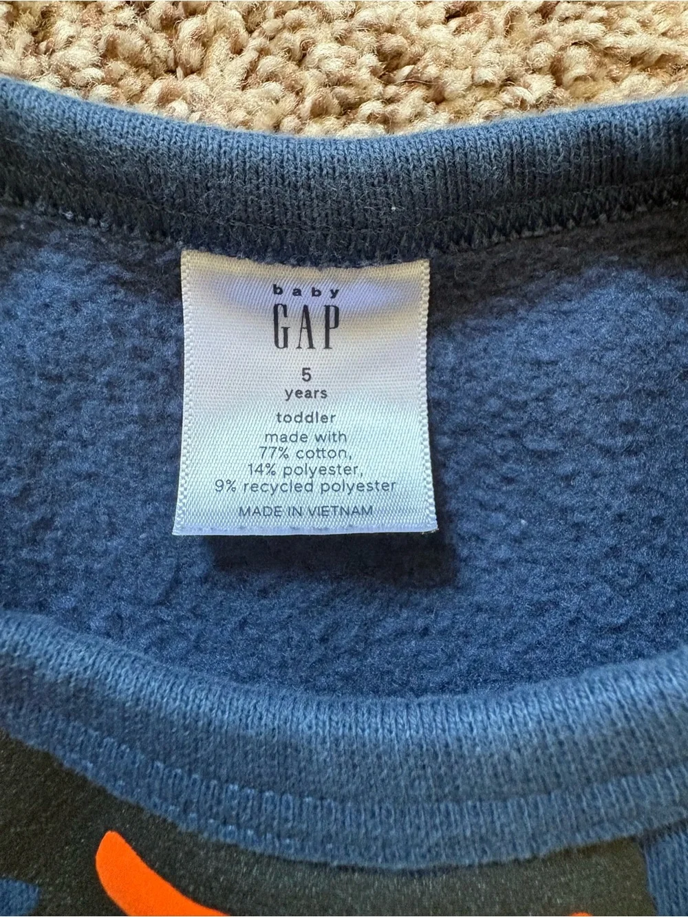 GAP Navy Blue Kids Penguin Ski Graphic Sweatshirt